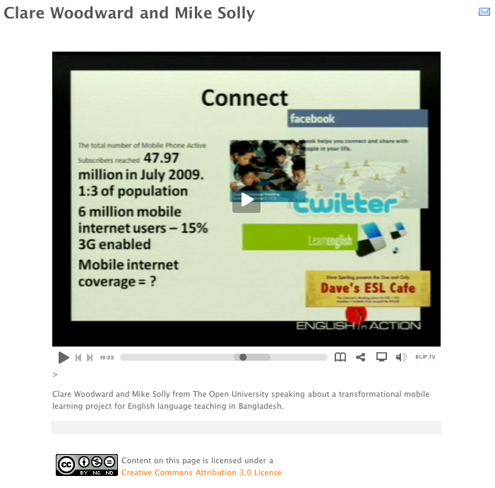 Capture d'écran de la conférence de Clare Woodward et Mike Solly