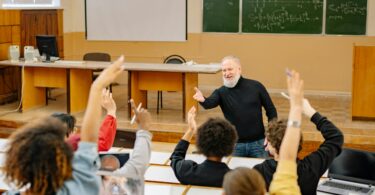 A class having a recitation